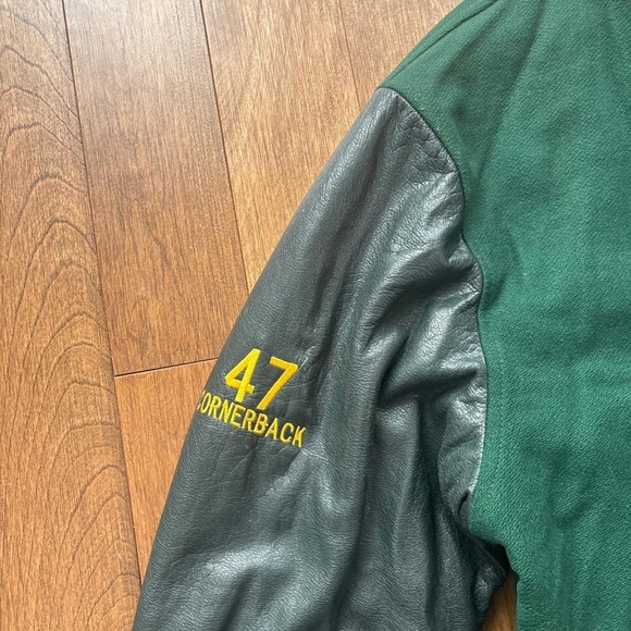 Men’s Vintage 2002 North Winnipeg Nomads wool and leather varsity jacket - Picture 5 of 7